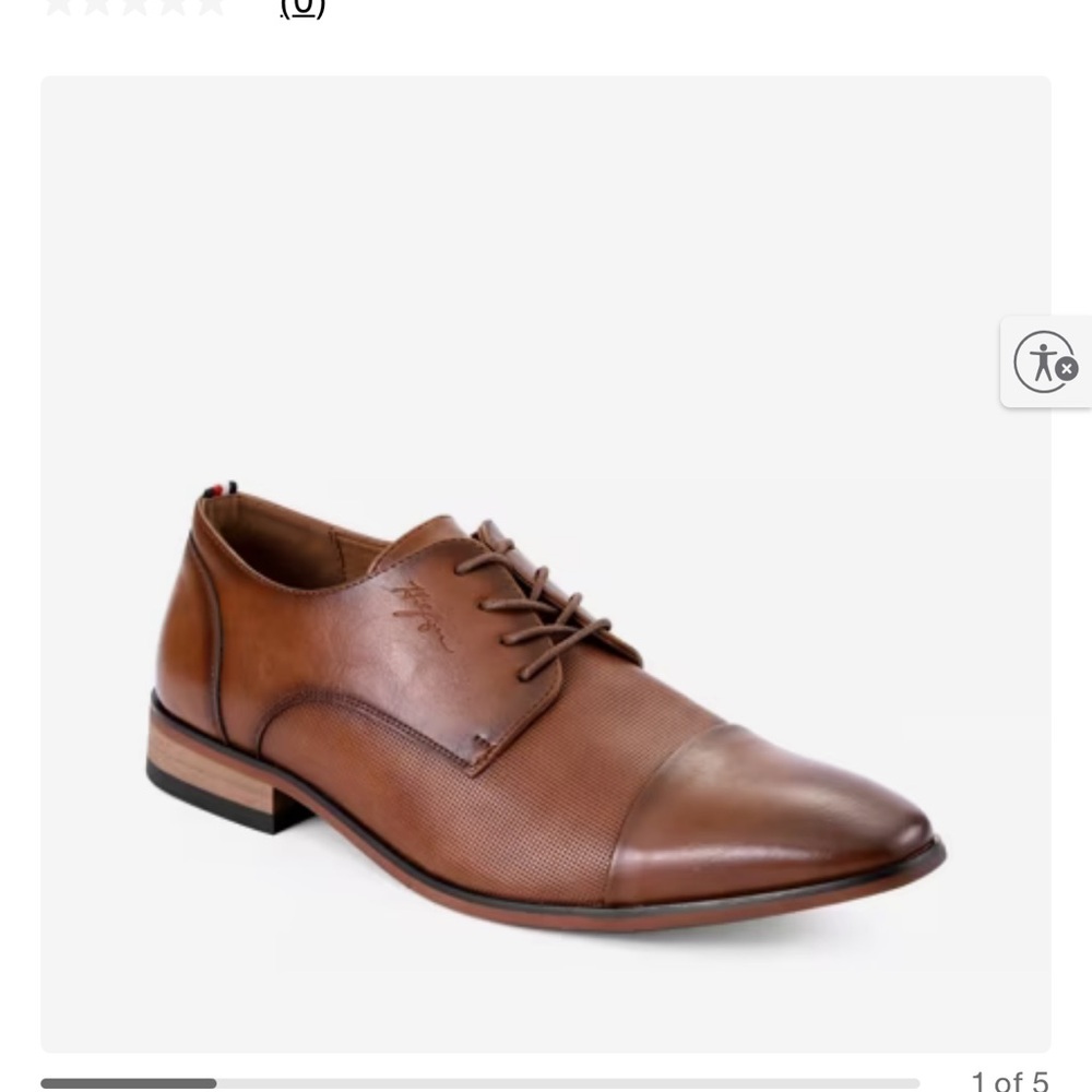 Tommy Hilfiger Sheldon Brown Leather Dress Shoes